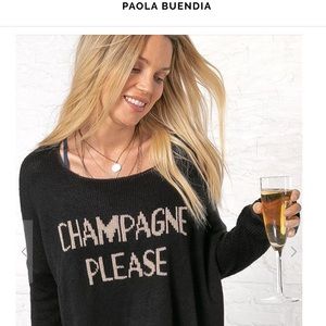 Wooden Ships “Champagne Please” sweater. Excellent condition. Size S/M. $45